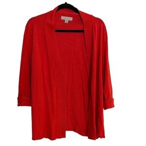 Laura Ashley Red/coral Open-Front Cardigan